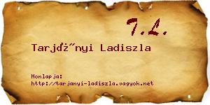 Tarjányi Ladiszla névjegykártya